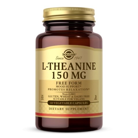 Solgar SOLGAR L-Theanine - L-teanina 150 mg (60 kaps.)