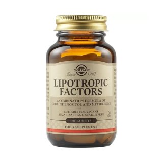 Solgar SOLGAR Lipotropic Factors - Czynniki lipotropowe (50 tabl.)