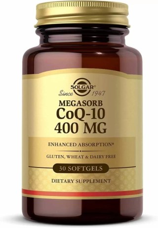 Solgar SOLGAR Megasorb CoQ-10 400 mg - Koenzym Q10 400 mg (30 kaps.)