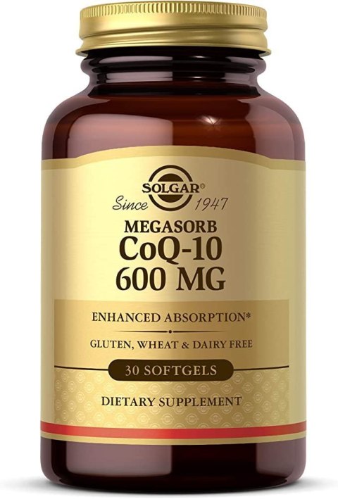 Solgar SOLGAR Megasorb CoQ-10 600 mg - Koenzym Q10 600 mg (30 kaps.)