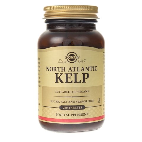 Solgar SOLGAR North Atlantic Kelp - Północnoatlantycki Kelp Jod 200 mcg (250 tabl.)