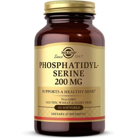 Solgar SOLGAR Phosphatidyl-Serine - Fosfatydyloseryna 200 mg (60 kaps.)