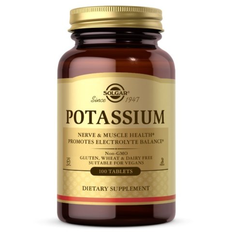 Solgar SOLGAR Potassium - Potas 99 mg (100 tabl.)