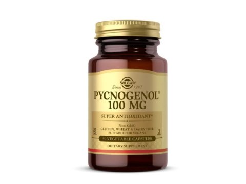 Solgar SOLGAR Pycnogenol 100 mg - Ekstrakt z kory francuskiej sosny morskiej (30 kaps.)