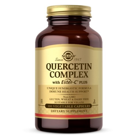 Solgar SOLGAR Quercetin Complex with Ester-C - Kwercetyna Kompleks z Ester C (100 kaps.)