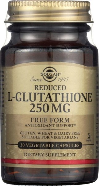 Solgar SOLGAR Reduced L-Glutathione - Zredukowany L-glutation 250 mg (30 kaps.)