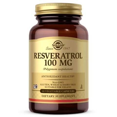 Solgar SOLGAR Resveratrol - Resweratrol 100 mg (60 kaps.)