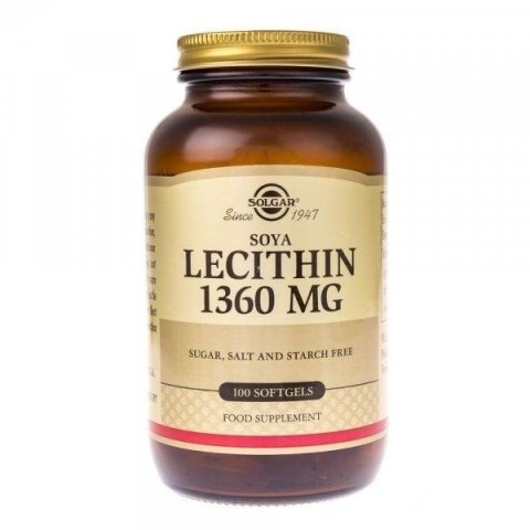 Solgar SOLGAR Soya Lecithin - Lecytyna sojowa (100 kaps.)