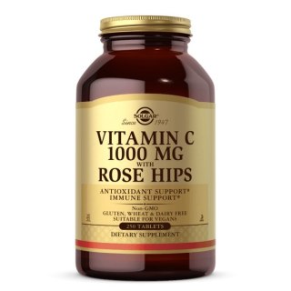 Solgar SOLGAR Vitamin C 1000 mg with Rose Hips - Witamina C 1000 mg z dziką różą (250 tabl.)