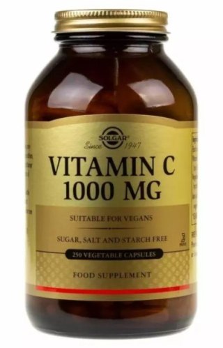 Solgar SOLGAR Vitamin C - Witamina C 1000 mg (250 kaps.)