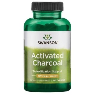 Swanson SWANSON Activated Charcoal - Węgiel drzewny aktywny (120 kaps.)
