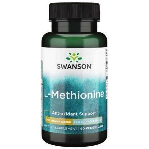 Swanson SWANSON AjiPure L-metionina 500 mg (60 kaps.)
