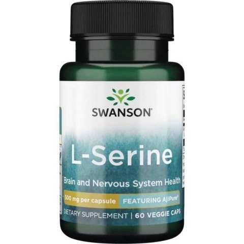 Swanson SWANSON AjiPure L-seryna 500 mg (60 kaps.)