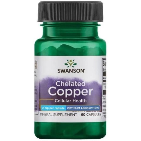 Swanson SWANSON Albion Chelat Miedzi 2mg (60 kaps.)
