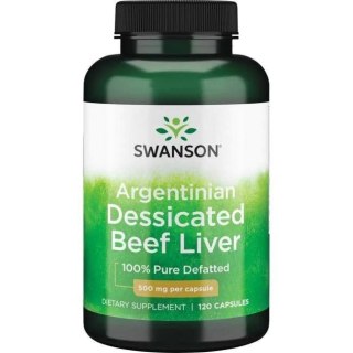 Swanson SWANSON Argentinian Dessicated Beef Liver (120 kaps.)