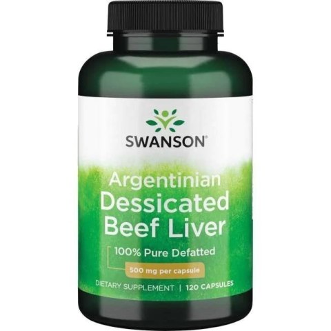Swanson SWANSON Argentinian Dessicated Beef Liver (120 kaps.)