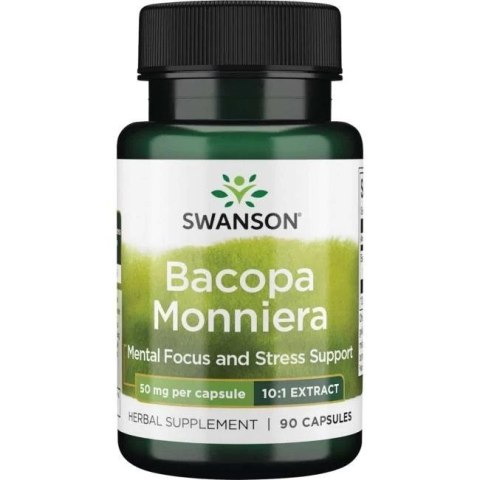 Swanson SWANSON Bacopa Monniera 50 mg - ekstrakt 10:1 (90 kaps.)