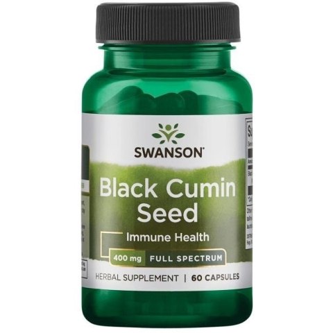 Swanson SWANSON Black Cumin Seed - Nasiona czarnego kminu 400 mg (60 kaps.)