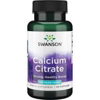 Swanson SWANSON Calcium Citrate 200 mg (60 kaps.)
