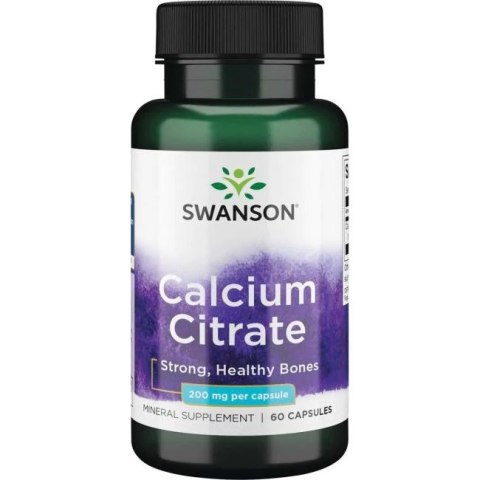 Swanson SWANSON Calcium Citrate 200 mg (60 kaps.)