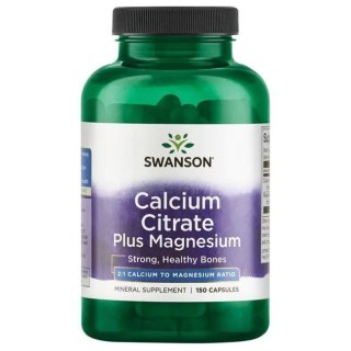 Swanson SWANSON Calcium Citrate Plus Magnesium 2:1 (150 kaps.)