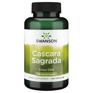 Swanson SWANSON Cascara Sagrada 450 mg (100 kaps.)
