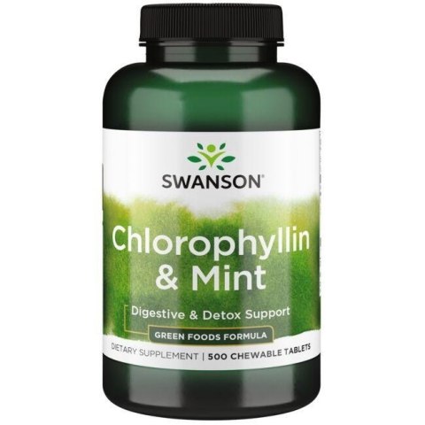Swanson SWANSON Chlorophyllin & Mint (500 tabl.)