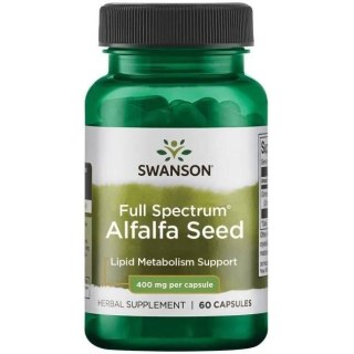 Swanson SWANSON Full Spectrum Alfalfa 400 mg (60 kaps.)