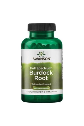 Swanson SWANSON Full Spectrum Burdock Root - Korzeń Łopianu 460 mg (100 kaps.)
