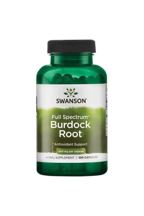 Swanson SWANSON Full Spectrum Burdock Root - Korzeń Łopianu 460 mg (100 kaps.)