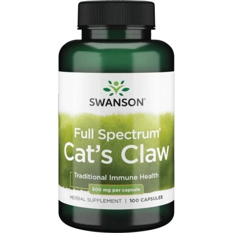 Swanson SWANSON Full Spectrum Cat's Claw 500 mg (100 kaps.)