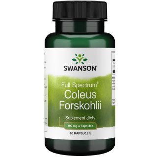 Swanson SWANSON Full Spectrum Coleus Forskohlii 400 mg (60 kaps.)