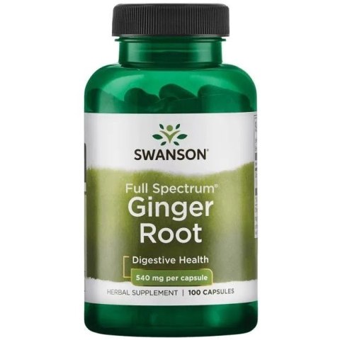 Swanson SWANSON Full Spectrum Ginger Root 540 mg (100 kaps.)