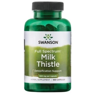 Swanson SWANSON Full Spectrum Milk Thistle 500 mg - Ostropest (100 kaps.)