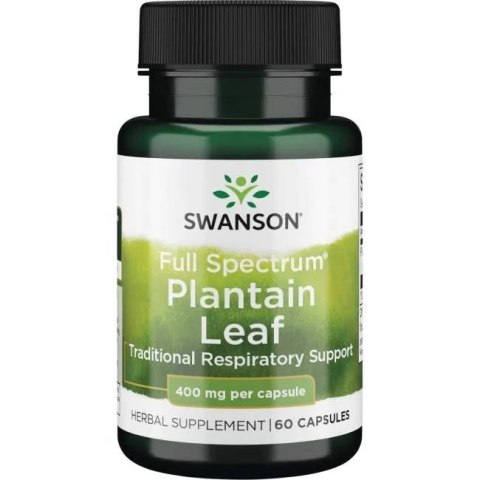 Swanson SWANSON Full Spectrum Plantain - Babka zwyczajna (60 kaps.)