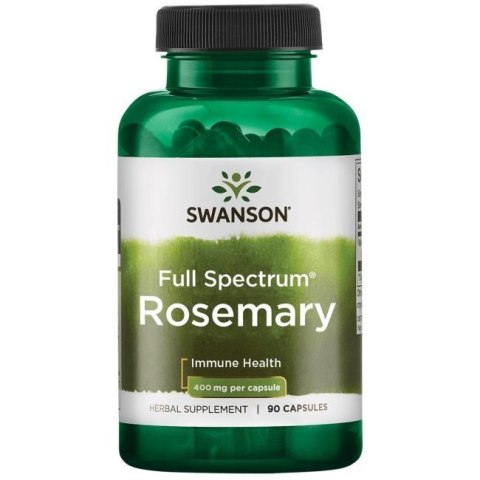 Swanson SWANSON Full Spectrum Rosemary 400 mg (90 kaps.)