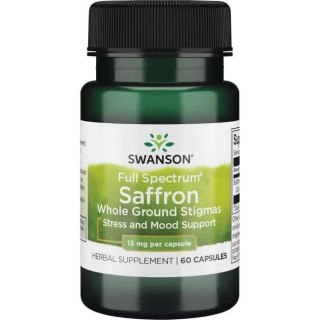Swanson SWANSON Full Spectrum Saffron - Szafran 15 mg (60 kaps.)