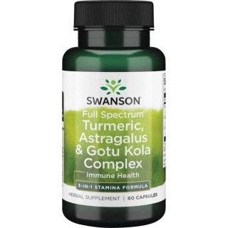 Swanson SWANSON Full Spectrum Turmeric Astragalus & Gotu Kola Complex (60 kaps.)