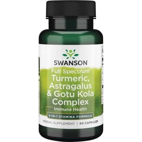 Swanson SWANSON Full Spectrum Turmeric Astragalus & Gotu Kola Complex (60 kaps.)