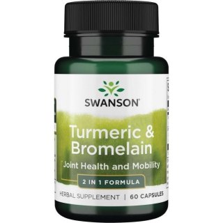 Swanson SWANSON Full Spectrum Turmeric & Bromelain (60 kaps.)