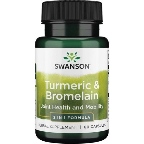 Swanson SWANSON Full Spectrum Turmeric & Bromelain (60 kaps.)