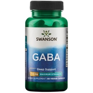 Swanson SWANSON GABA 750 mg (60 kaps.)