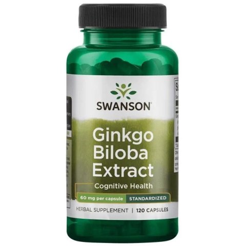 Swanson SWANSON Ginkgo Biloba Extract 60 mg (120 kaps.)