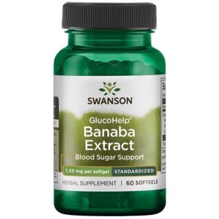 Swanson SWANSON GlucoHelp Banaba Extract 1,33 mg (60 kaps.)
