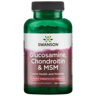 Swanson SWANSON Glucosamine, Chondroitin & MSM (120 tabl.)