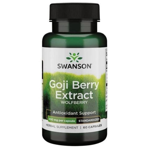 Swanson SWANSON Goji extract 500 mg - Ekstrakt z owoców goji (60 kaps.)