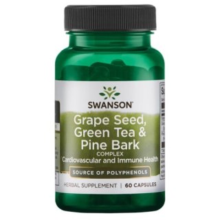 Swanson SWANSON Grape Seed, Green Tea & Pine Bark Complex (60 kaps.)