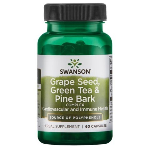 Swanson SWANSON Grape Seed, Green Tea & Pine Bark Complex (60 kaps.)