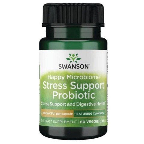 Swanson SWANSON Happy Microbiome Stress Support Prob. (60 kaps.)