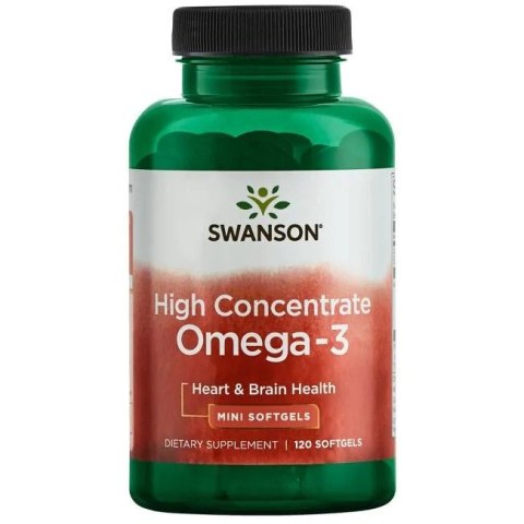 Swanson SWANSON High Concentrate Omega 3 - 570 mg (120 kaps.)